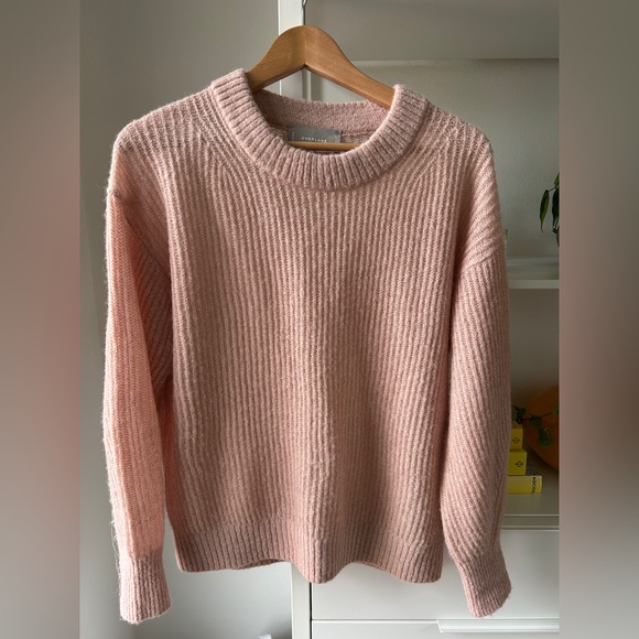 Everlane Pink Ribbed Women's Sweater - Picture 5 of 9